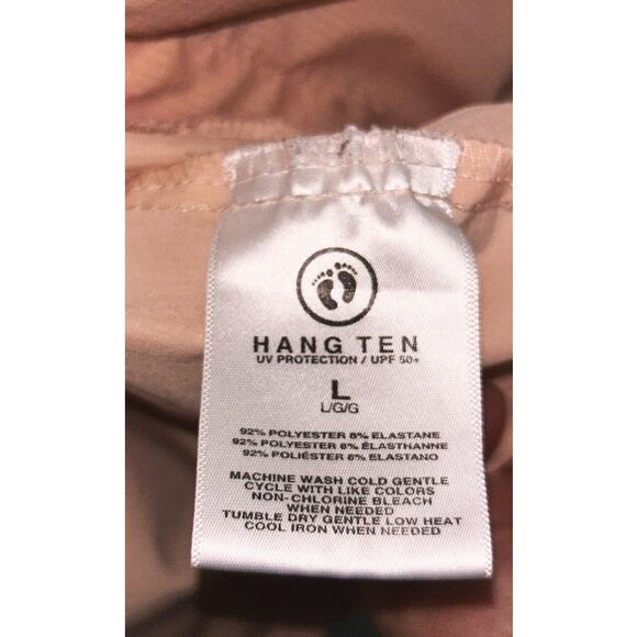 Hang Ten Peach Lightweight UV Protection / UPF 50+ Jacket Large - Picture 5 of 5